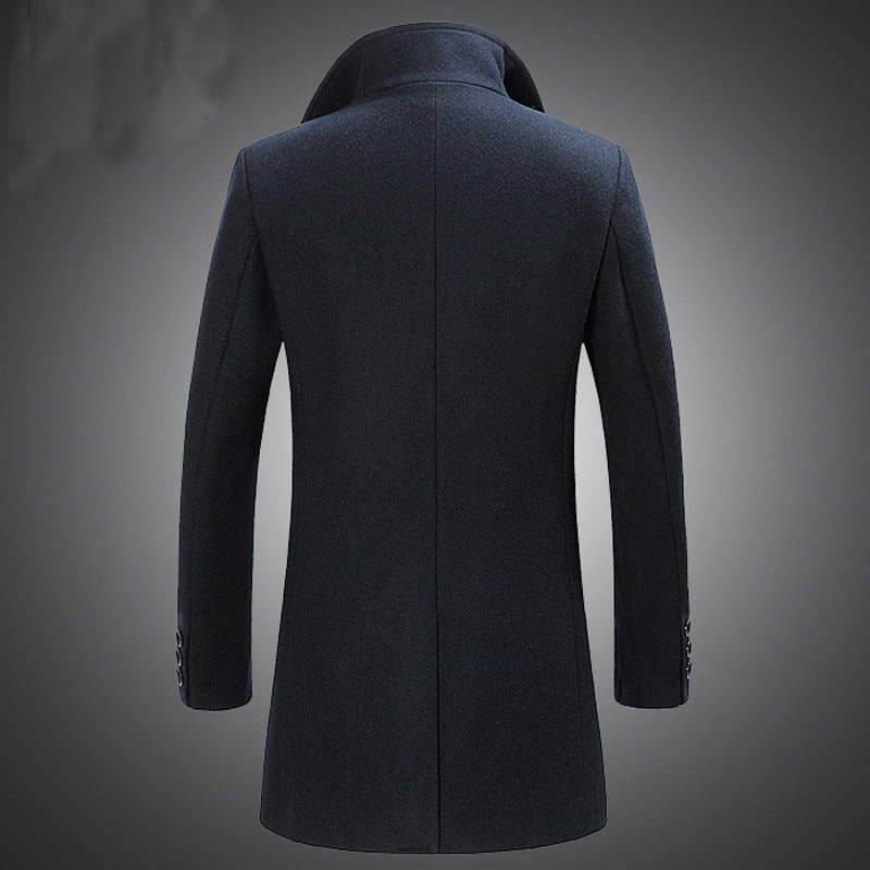 Adrian | Men’s Classic Wool Trench Coat with Timeless Tailored Winter Design