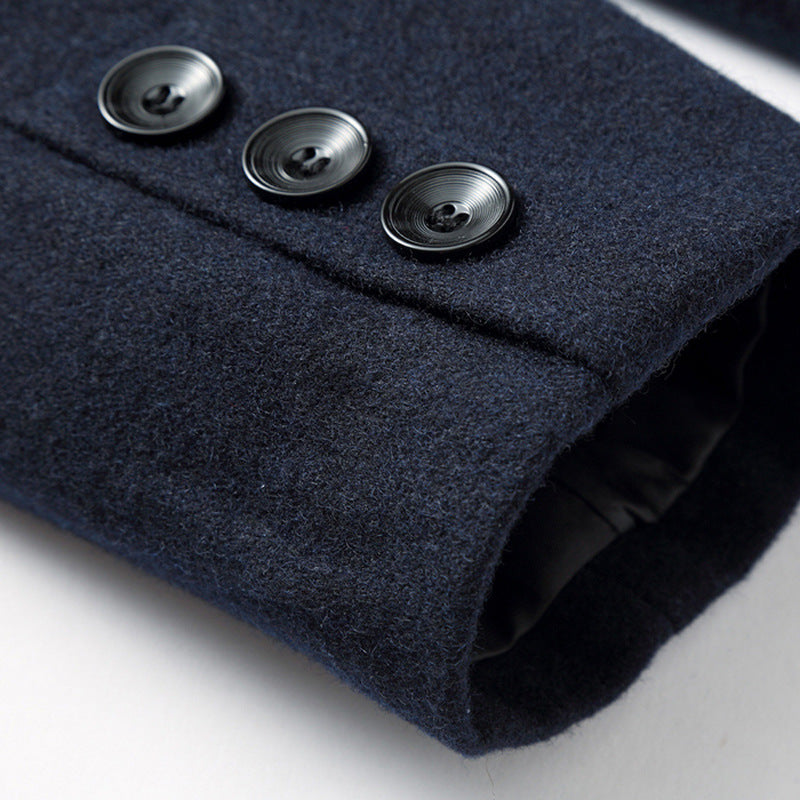 Adrian | Men’s Classic Wool Trench Coat with Timeless Tailored Winter Design