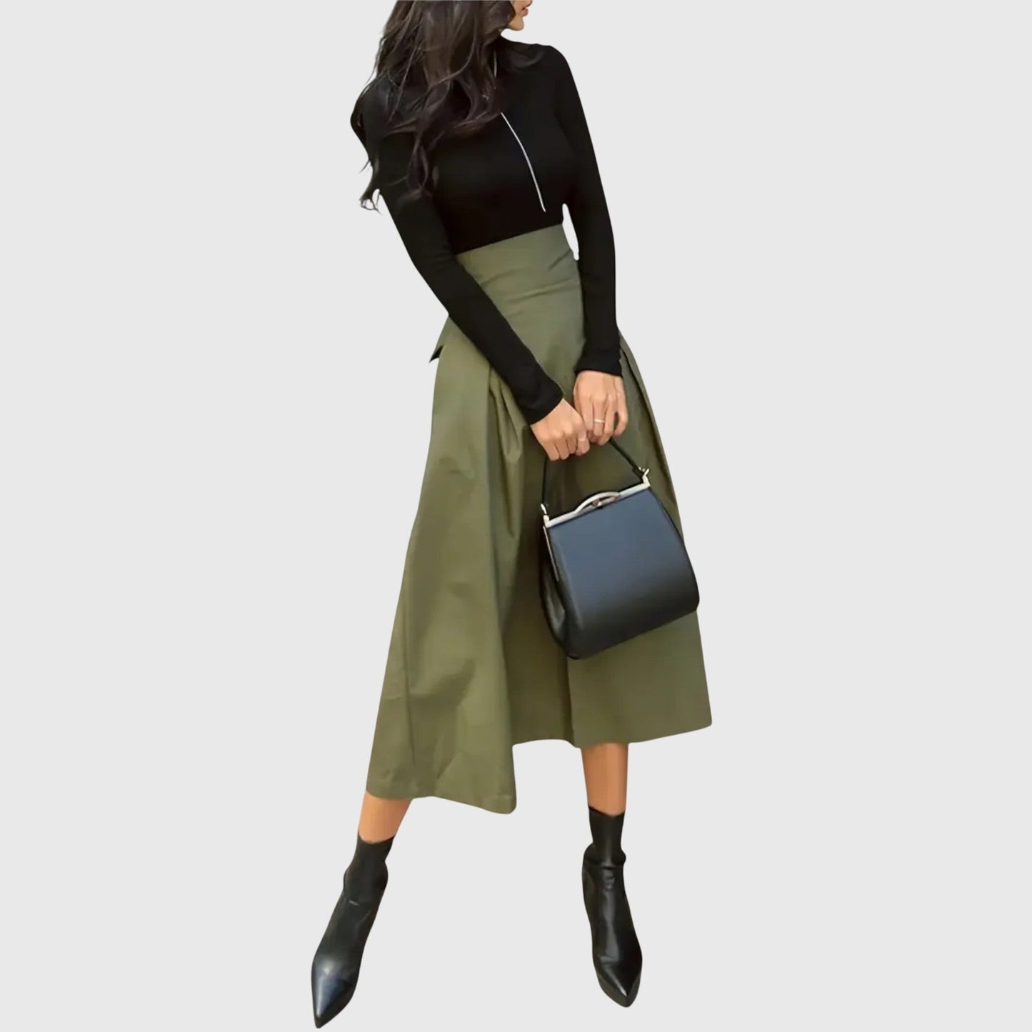 Emerson | Women’s High Waist Midi Skirt