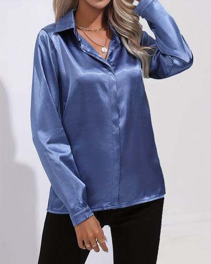 Imogen | Women’s Sleek Button-Front Blouse