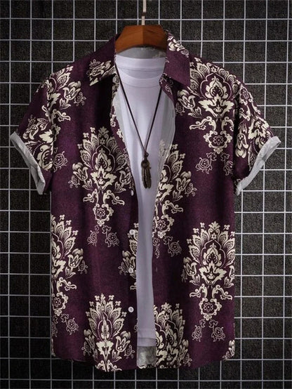Bryce | Men’s Flower Print Shirt