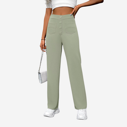 Vera | Women’s High-Waisted Straight-Leg Trousers