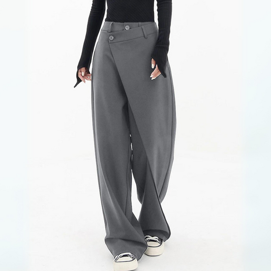 Thalina | Women’s Plain-Style Baggy Trousers