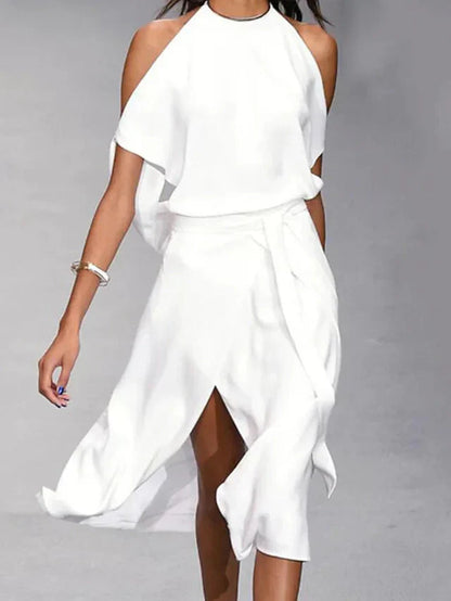 Quinn | Women’s Basic Minimal Midi Dress