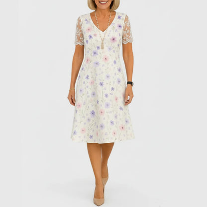 Piper | Women’s Elegant Floral Midi Dress