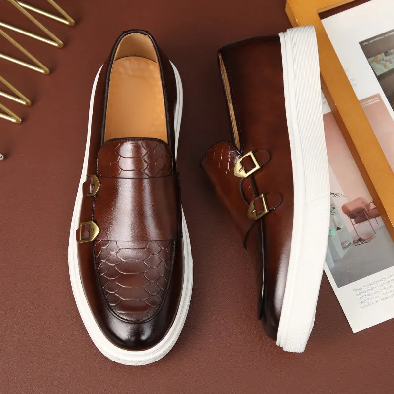 Harold | Men’s Loafers with Double Buckle Detail
