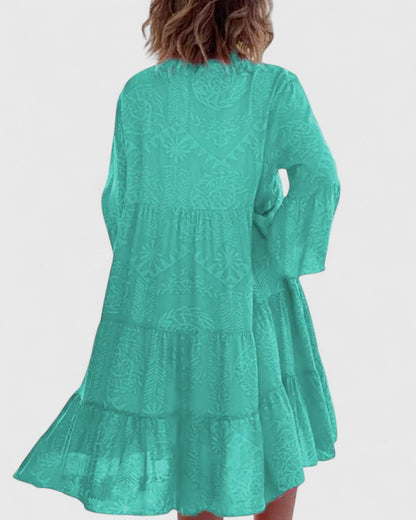 Elodie | Women’s Sophisticated V-Neck Beach Cover-Up Dress