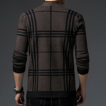 Calder | Men’s Plaid Knit Cardigan