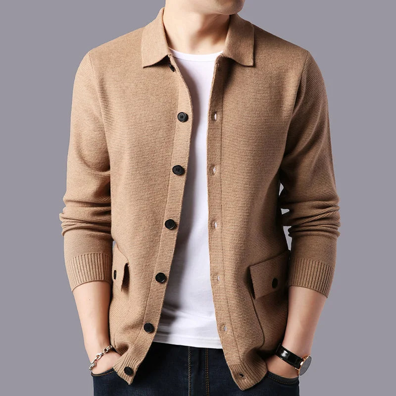 Parker | Men’s Collared Knit Cardigan