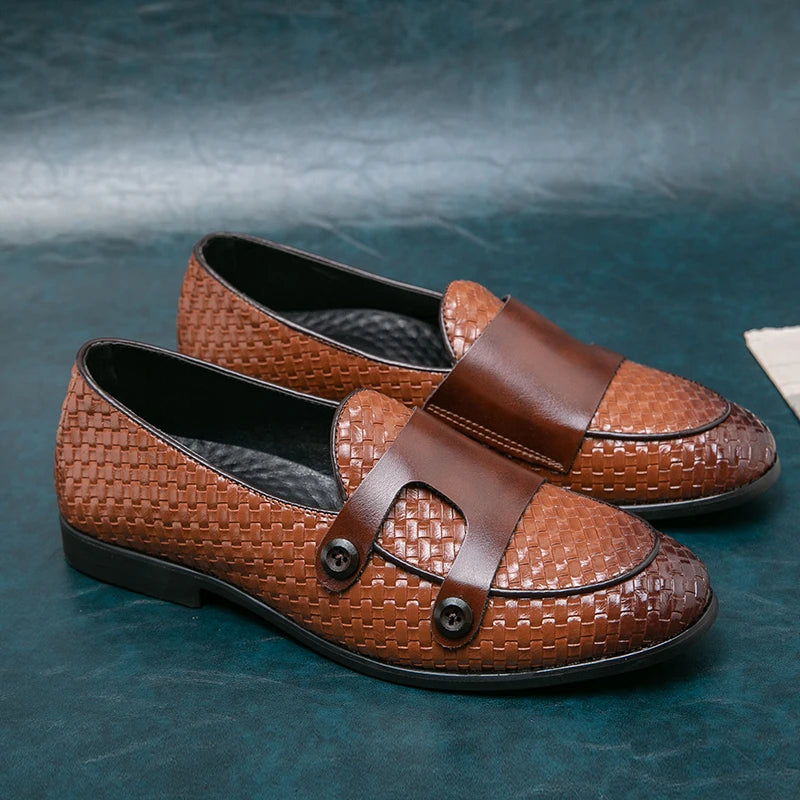 Dennis | Men’s Double-Button Slip-On Loafers