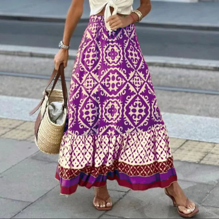 Paloma | Women’s Elegant Long Floral Skirt