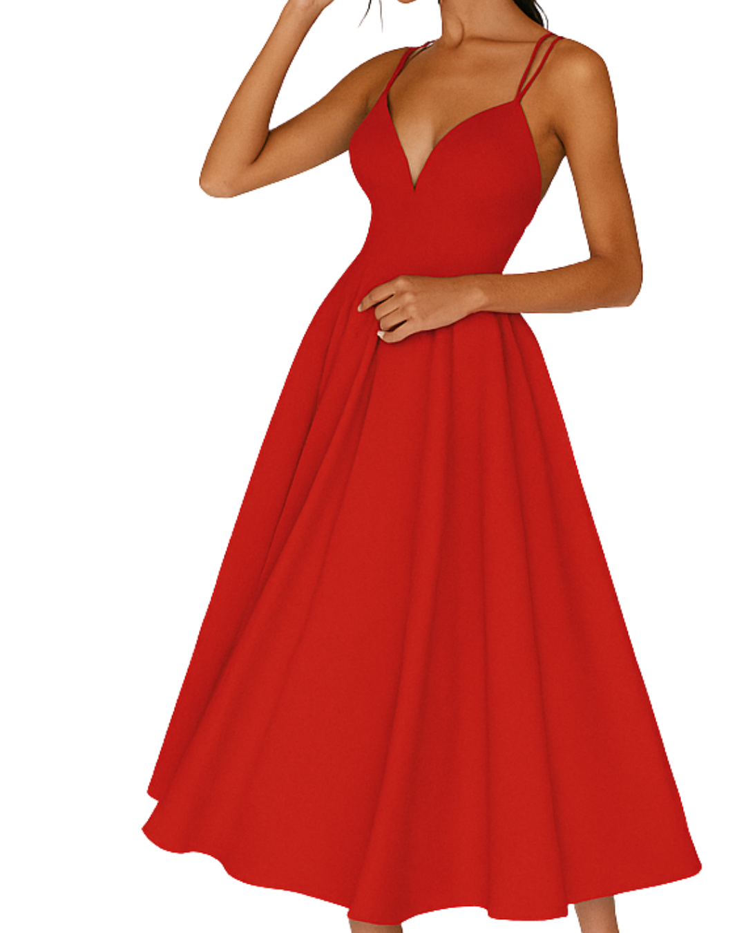 Lilliana | Women’s Wedding Guest Strappy Midi Dress