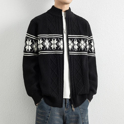 Anderson | Men’s Nordic Knit Zip-Up Winter Cardigan