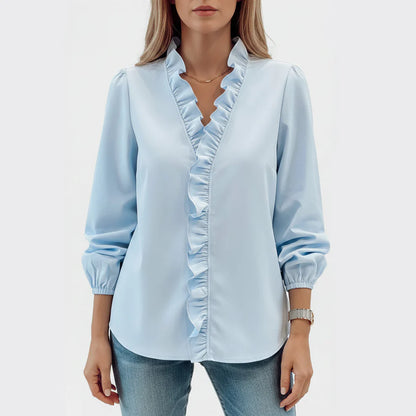 Tinsley | Women’s Elegant Ruffle Trim Blouse