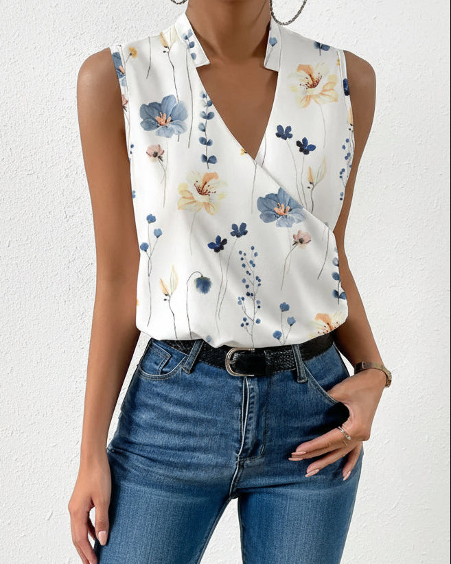 Felicity | Women’s Airy V-Neck Floral Blouse