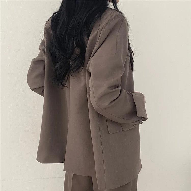 Khaye | Women’s Tailored Suit Set with Long Blazer