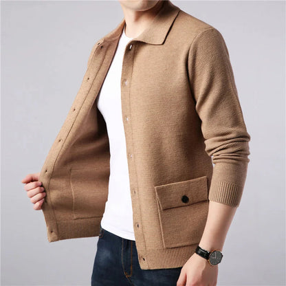 Parker | Men’s Collared Knit Cardigan