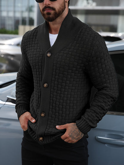 Wyatt | Men’s Weave Knit Cardigan