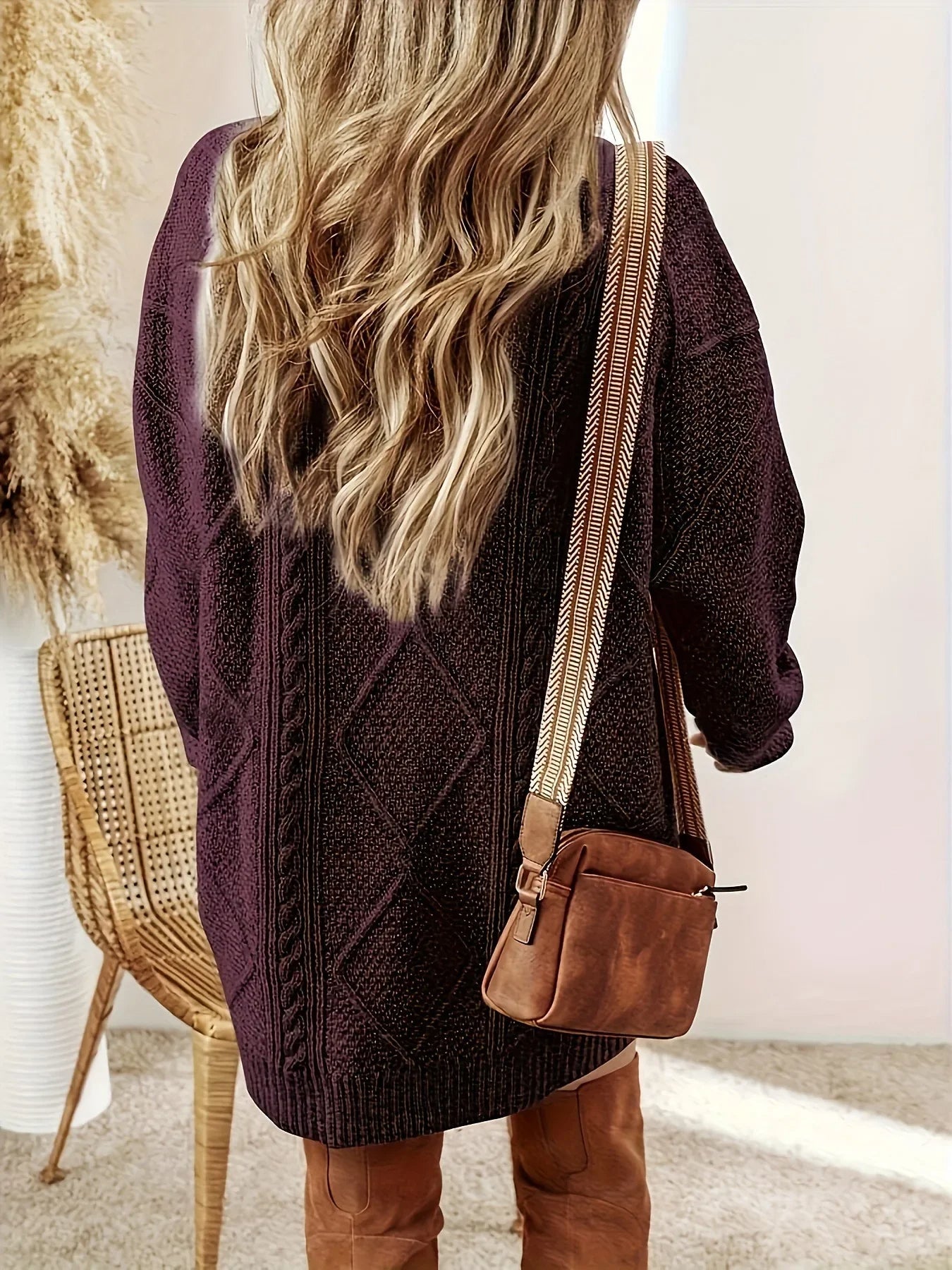 Savannah | Women’s Cable Knit Sweater Dress