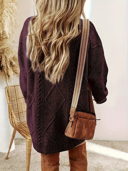 Savannah | Women’s Cable Knit Sweater Dress