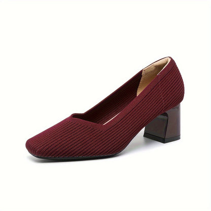 Monroe | Women’s Textured Block Heel Pumps