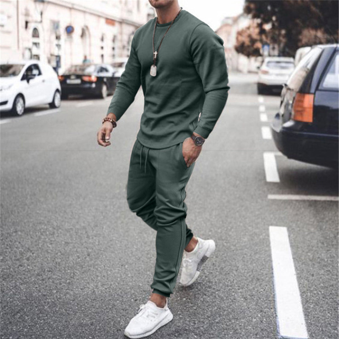 Shawn | Men’s Comfy Long-Sleeve Top & Jogger Tracksuit Set