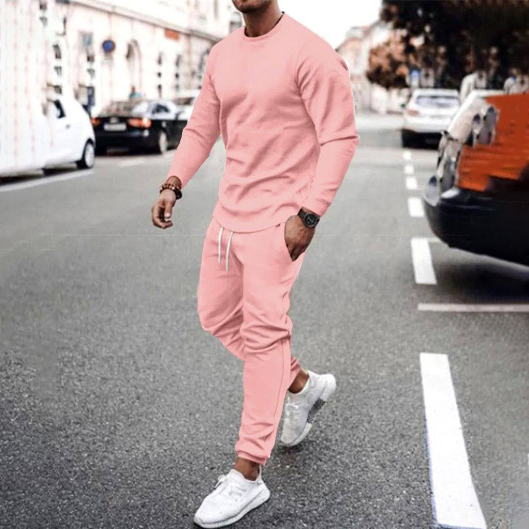 Shawn | Men’s Comfy Long-Sleeve Top & Jogger Tracksuit Set