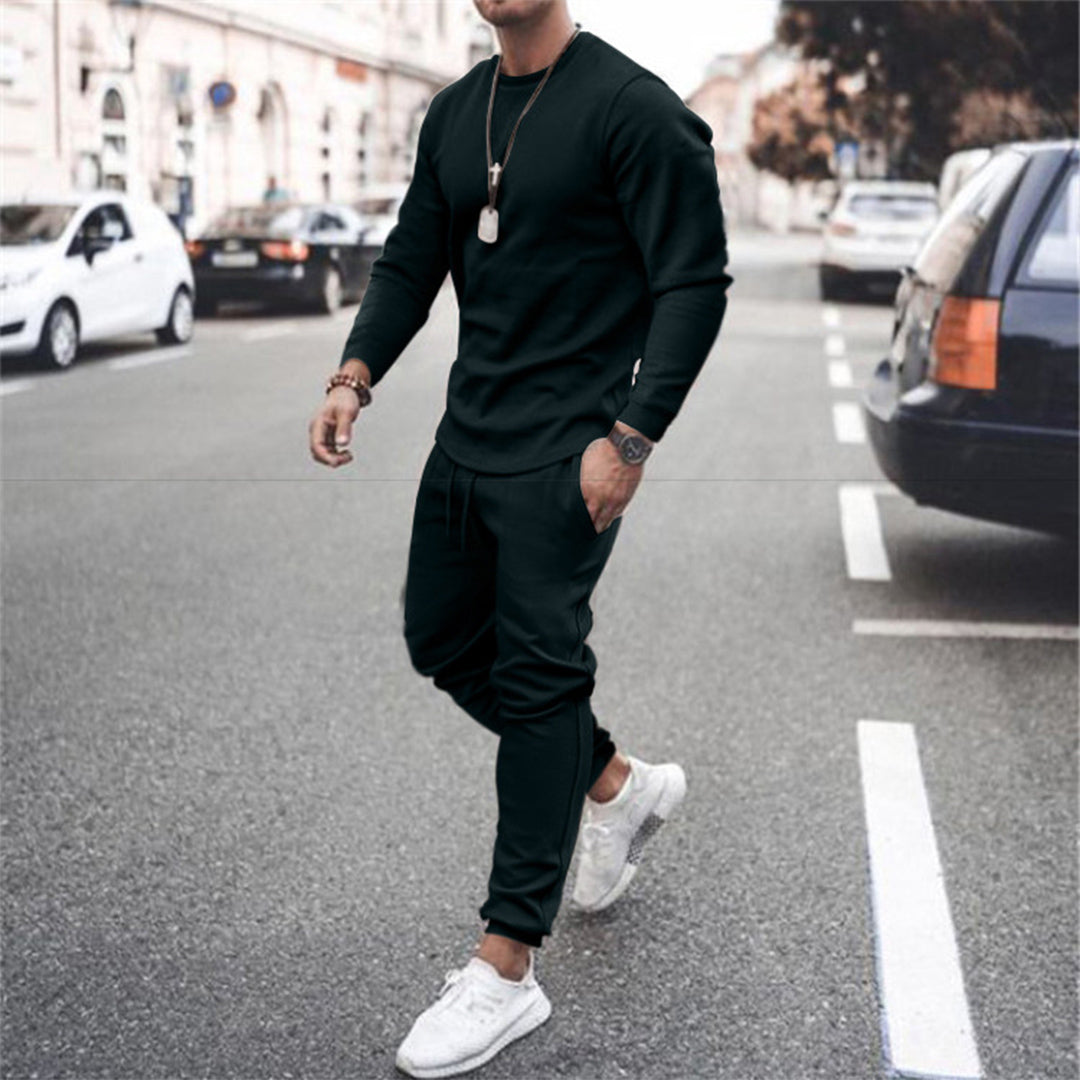 Shawn | Men’s Comfy Long-Sleeve Top & Jogger Tracksuit Set