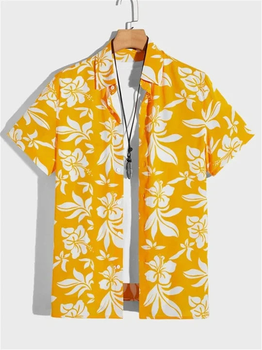 Bryce | Men’s Flower Print Shirt