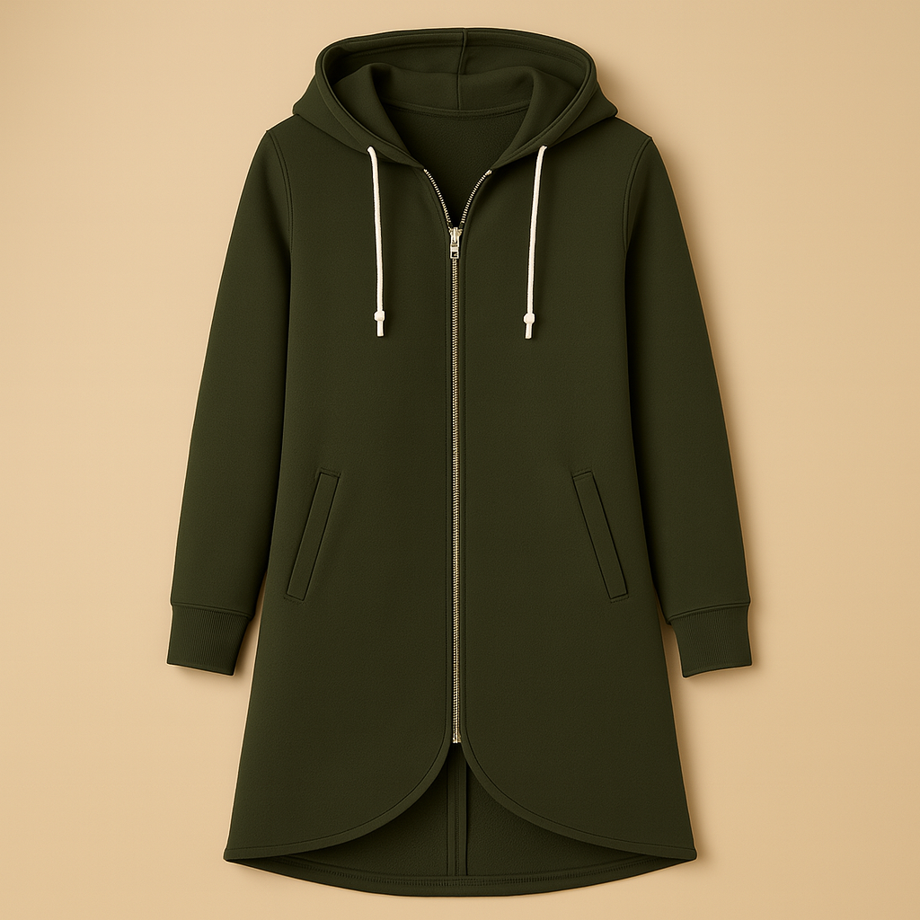 Amber | Women’s Long Full-Zip Comfy Hoodie