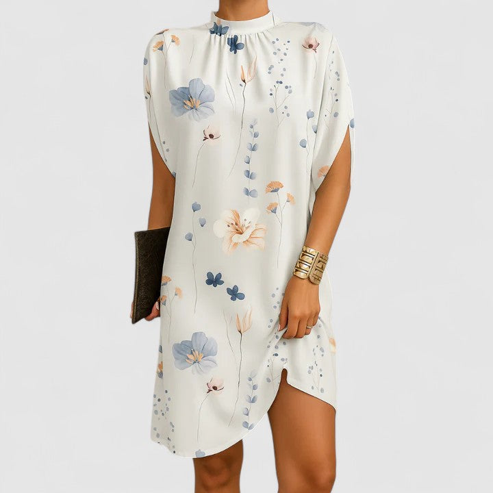 Valencia | Women’s Elegant Gathered Neck Shift Dress