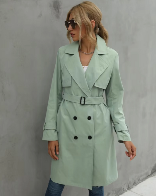 Prudence | Women’s Casual Belted Double-Breasted Coat