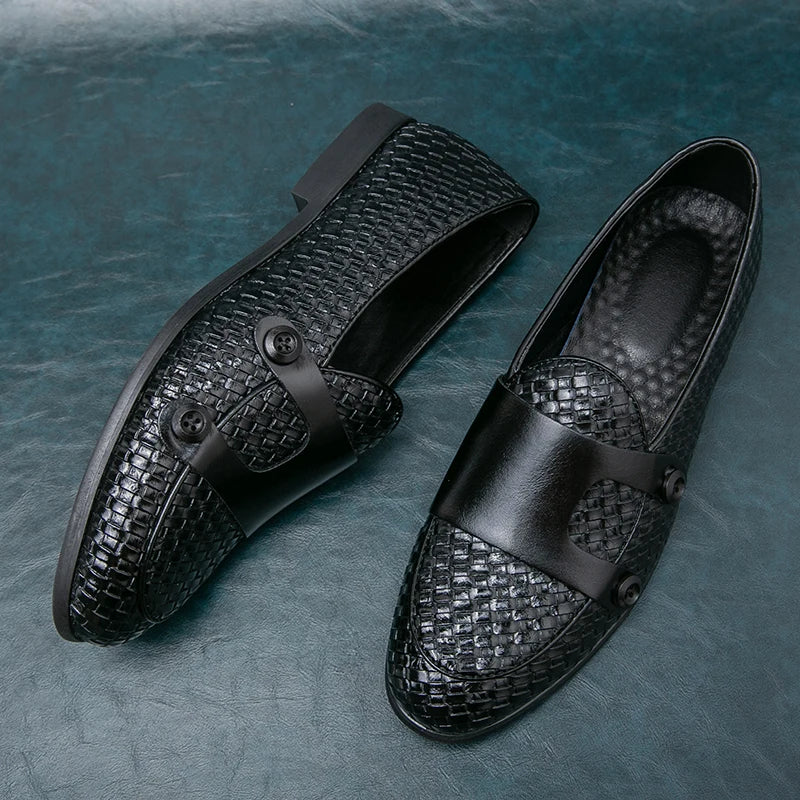 Dennis | Men’s Double-Button Slip-On Loafers