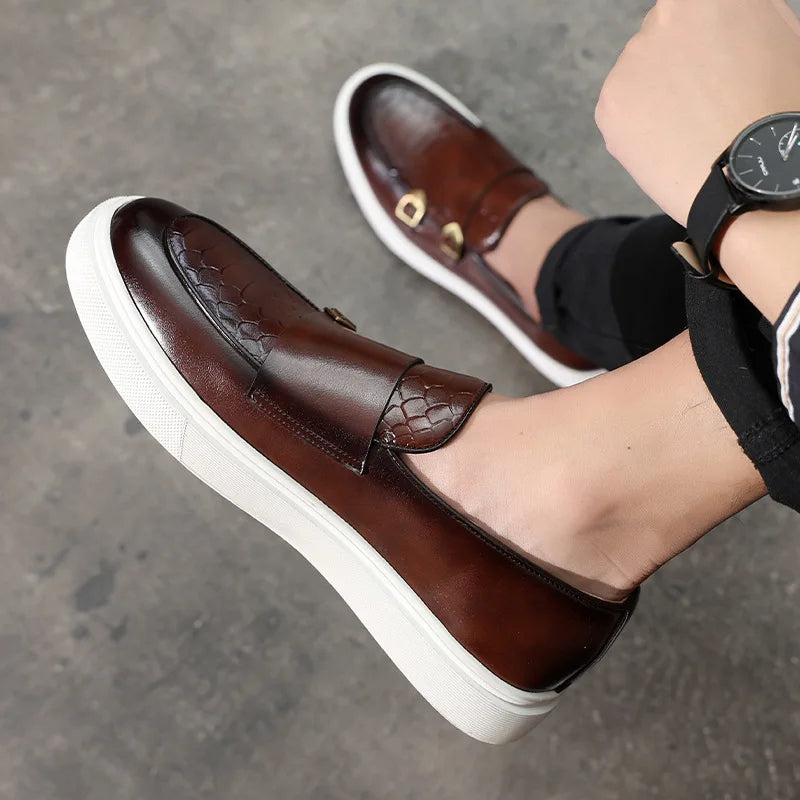 Harold | Men’s Loafers with Double Buckle Detail