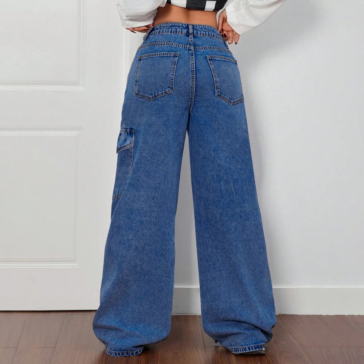 Harper | Women’s Wide-Leg Bow-Tie Denim Jeans