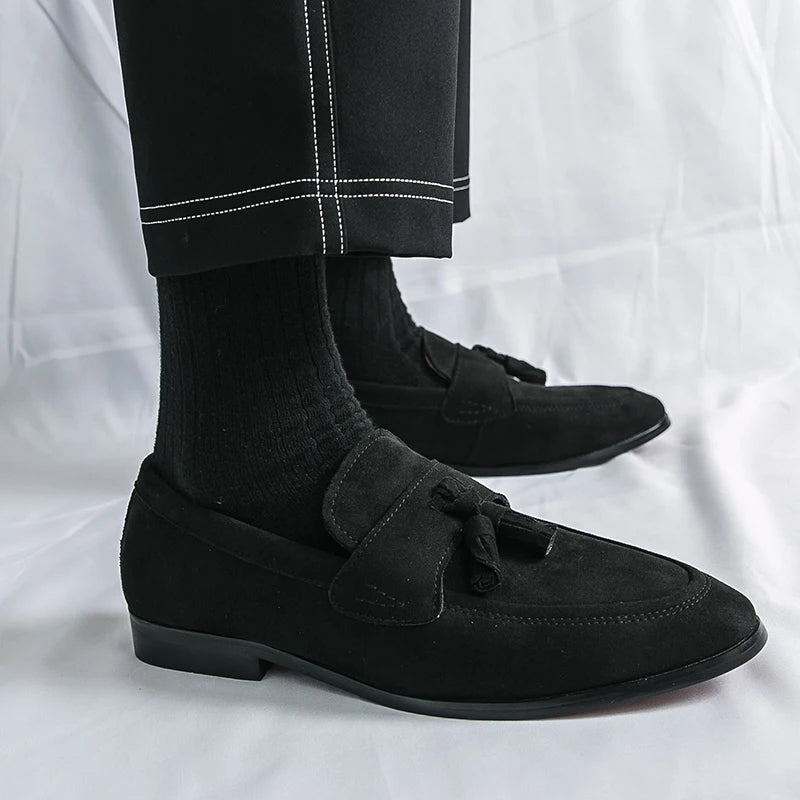 Edward | Men’s Suede Tassel Loafers