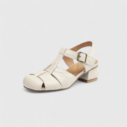 Jolene | Women’s Vintage Peep-Toe Block Heel Sandals