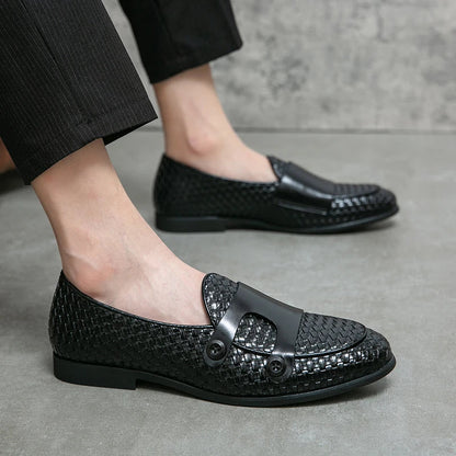 Dennis | Men’s Double-Button Slip-On Loafers