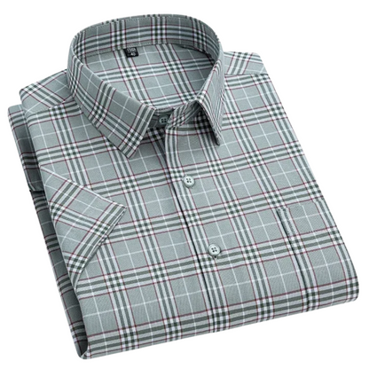 Stellan | Men’s Striped Short Sleeve Button Up Shirt