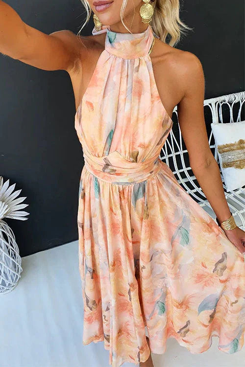 Azalea | Women’s Floral Halter Maxi Dress