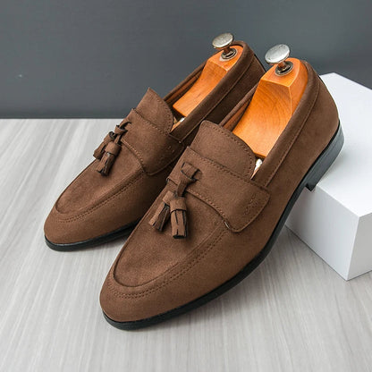 Edward | Men’s Suede Tassel Loafers