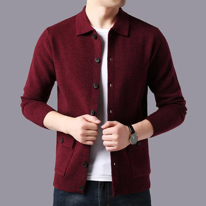 Parker | Men’s Collared Knit Cardigan