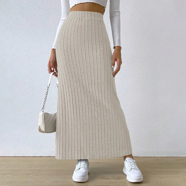 Estelle | Women’s Textured Knit Maxi Skirt