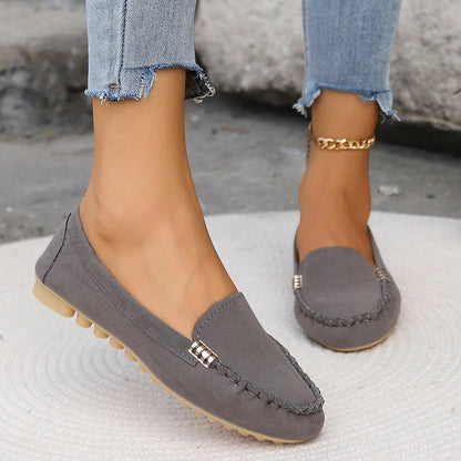 Talia | Women’s Denim Slip-On Flats