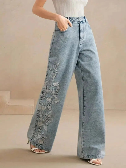 Matilda | Women’s Plus Size Wide-Leg Denim Jeans