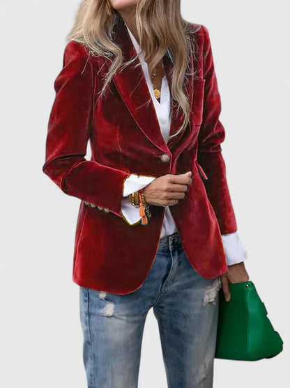 Winslet | Women’s Elegant Tailored Button Blazer