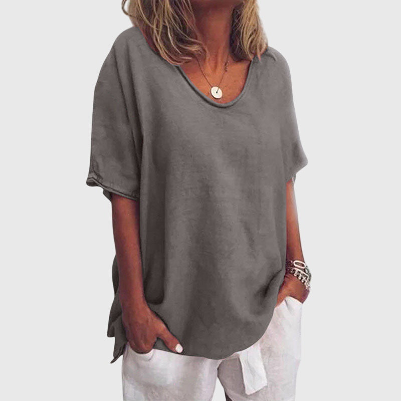 Hollis | Women’s Casual Relaxed Fit V-Neck Top
