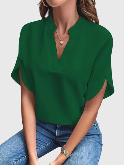 Becky | Women’s Soft Elegant V-Neck Blouse