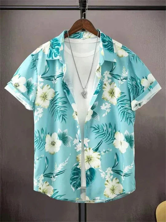 Bryce | Men’s Flower Print Shirt