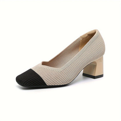 Monroe | Women’s Textured Block Heel Pumps